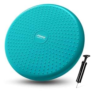 Trideer Wobble Cushion with Inflation Pump – Wiggle Seat for Sensory Kids(Multiple Colors), Balance Disc (Extra Thick)