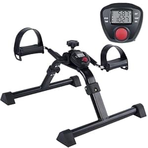 Vaunn Desk Bike Pedal Exerciser with Electronic Display for Indoor Physical Therapy