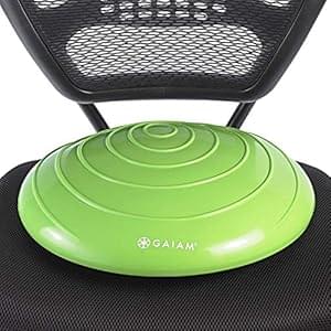 Gaiam Balance Disc Wobble Cushion Stability Core Trainer for Home or Office Desk Chair & Kids Alternative Classroom Sensory Wiggle Seat